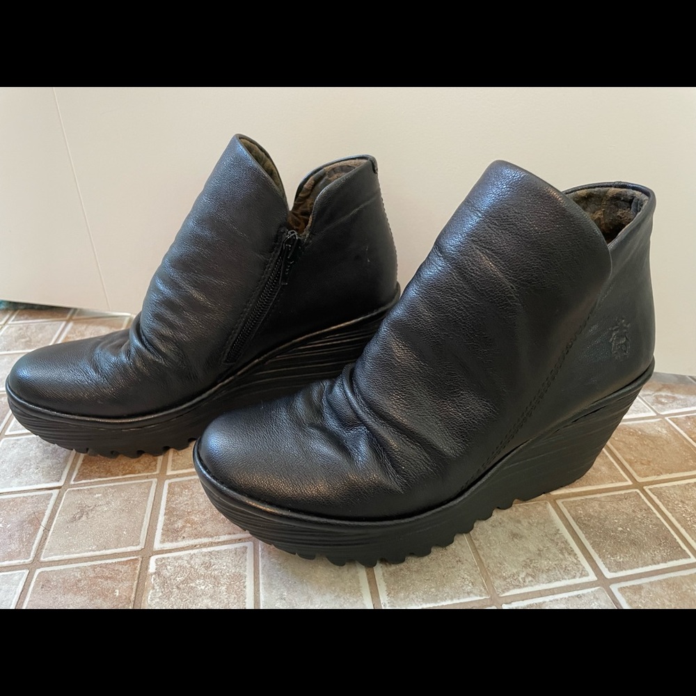 Fly London Wedge Bootie